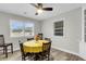 Bright dining room featuring a round table and hardwood floors at 127 Roberts Rd, Summerville, SC 29483
