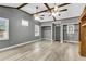 Bright living room with hardwood floors and wood beams at 127 Roberts Rd, Summerville, SC 29483