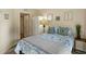Guest bedroom with a queen bed, neutral decor, and ample closet space at 162 High Hammock Villas, Seabrook Island, SC 29455