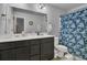 Double vanity bathroom with a shower/tub combo at 162 Kirkland St, Goose Creek, SC 29445
