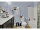 Full bathroom with toilet, shower, and vanity at 162 Kirkland St, Goose Creek, SC 29445