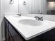 Bathroom features a modern double vanity with chrome faucets and a large mirror at 162 Kirkland St, Goose Creek, SC 29445