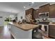 Modern kitchen with stainless steel appliances and granite countertops at 162 Kirkland St, Goose Creek, SC 29445