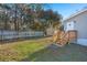 Mobile home with fenced backyard, shed, and wooden deck at 2002 Valnore Rd, Johns Island, SC 29455