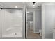Bathroom with shower, toilet, and laundry area access at 2002 Valnore Rd, Johns Island, SC 29455