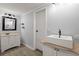 Modern bathroom with updated vanity, vessel sink, and mirror at 2002 Valnore Rd, Johns Island, SC 29455