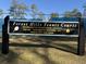 Forest Hills Tennis Courts sign, partially constructed with federal assistance at 201 Center St, Walterboro, SC 29488