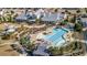 Aerial view of community pool, clubhouse, and amenities at 218 River Martin Ct, Summerville, SC 29483