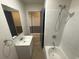 Clean bathroom with tub, shower and vanity at 2351 Elegans Dr, North Charleston, SC 29405