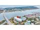 Aerial view showing building location near waterway and bridge at 2395 Folly Road Rd # 4F, Folly Beach, SC 29439