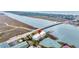 Aerial view showcasing building location by the water at 2395 Folly Road Rd # 4F, Folly Beach, SC 29439