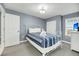 Bedroom with full-size bed and en-suite bathroom at 2395 Folly Road Rd # 4F, Folly Beach, SC 29439