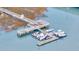 Aerial view of community boat dock at 2395 Folly Road Rd # 4F, Folly Beach, SC 29439