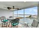Relaxing screened balcony overlooking the water at 2395 Folly Road Rd # 4F, Folly Beach, SC 29439
