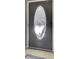 Gray front door with oval glass and decorative etching at 250 W Medina St, Summerville, SC 29483
