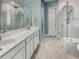 Spa-like bathroom with double vanity and walk-in shower at 376 Watergrass Way, Summerville, SC 29485