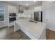 Modern kitchen with stainless steel appliances and island at 376 Watergrass Way, Summerville, SC 29485