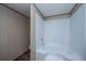 Bathroom with tub and shower, toilet, and vanity with granite countertop at 68 Kickback Cv, Round O, SC 29474