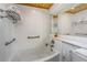 Clean bathroom with bathtub, shower, and modern fixtures at 7 Dunecrest Trace, Seabrook Island, SC 29455