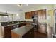 Eat-in kitchen with stainless steel appliances and an island at 7315 Coopers Hawk Dr, Hanahan, SC 29410