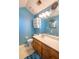 Bathroom with single vanity and toilet at 8419 Creekstone Ct, North Charleston, SC 29406