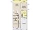 One-story floor plan featuring two bedrooms, Gathering room, and two-car garage at 962 Dusk Dr, Summerville, SC 29486