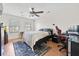 Cozy bedroom with a bed, dresser, and workspace at 9632 Scarborough Ct, Summerville, SC 29485
