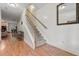 Spacious entryway with hardwood floors and staircase at 9632 Scarborough Ct, Summerville, SC 29485