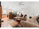 Open floor plan with a kitchen and living area, great for entertaining at 9632 Scarborough Ct, Summerville, SC 29485