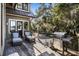 Deck features comfortable seating and a built-in grill at 119 Halona Ln, Kiawah Island, SC 29455