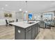 Modern kitchen with stainless steel appliances and large island at 119 Leeward Lndg, Summerville, SC 29486