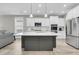 Modern kitchen with stainless steel appliances and large island at 119 Leeward Lndg, Summerville, SC 29486