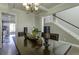 Formal dining room with view of kitchen and staircase at 1209 Hammrick Ln, Johns Island, SC 29455