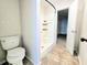 Bathroom with toilet and shower, updated fixtures at 1530 Fort Johnson Rd # 2 K, Charleston, SC 29412