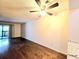 Spacious living room with hardwood floors and ceiling fan at 1530 Fort Johnson Rd # 2 K, Charleston, SC 29412