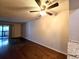 Spacious living room with hardwood floors and ceiling fan at 1530 Fort Johnson Rd # 2 K, Charleston, SC 29412
