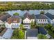 Aerial view of house and neighborhood at 1583 Paradise Lake Dr, Mount Pleasant, SC 29464
