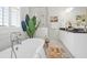 Elegant bathroom with freestanding soaking tub and walk-in shower at 1583 Paradise Lake Dr, Mount Pleasant, SC 29464