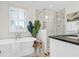 Luxurious bathroom with soaking tub, walk-in shower, and modern fixtures at 1583 Paradise Lake Dr, Mount Pleasant, SC 29464
