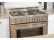 Stainless steel gas range with five burners and large oven at 1583 Paradise Lake Dr, Mount Pleasant, SC 29464