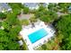 Community pool with lounge chairs and shade structures at 1583 Paradise Lake Dr, Mount Pleasant, SC 29464