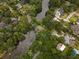 Aerial view showing home's location in a waterfront community at 2028 Coker Ave, Charleston, SC 29412