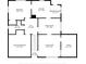 Floor plan showing living room, kitchen and bedrooms at 2028 Coker Ave, Charleston, SC 29412