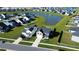 Aerial view of neighborhood with pond and houses at 268 Lucca Dr, Summerville, SC 29486