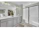 Double vanity bathroom with a large walk-in shower at 268 Lucca Dr, Summerville, SC 29486
