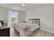 Cozy bedroom with a queen-size bed and patterned bedding at 268 Lucca Dr, Summerville, SC 29486