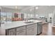 Open concept kitchen with large island and breakfast bar at 268 Lucca Dr, Summerville, SC 29486