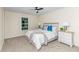 Cozy bedroom with a queen-size bed, nightstands, and a ceiling fan at 444 Longleaf Dr, Summerville, SC 29483
