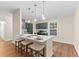Modern kitchen with dark green cabinets and a breakfast bar at 444 Longleaf Dr, Summerville, SC 29483