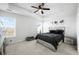 Spacious main bedroom with ceiling fan and large bed at 467 Eagleview Drive, Moncks Corner, SC 29461
